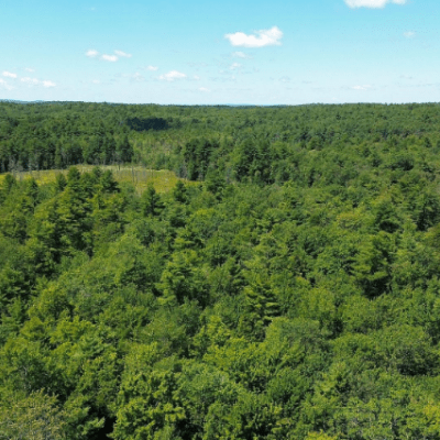 aerial view of 19th hill wildlife management area