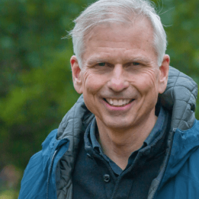 headshot of Rand Wentworth in rain jacket